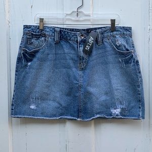 Apt. 9 distressed denim mini skirt Size 16 NWT